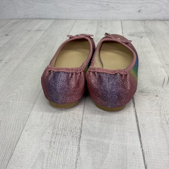 Sam Edelman  FELICITY BALLERINA RAINBOW GLITTER Slip On Ballet Flats Shoes Sz 5 - Picture 7 of 13
